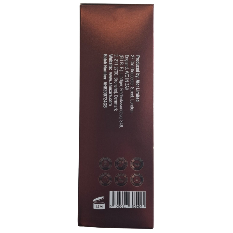 AHU Natural Instant Brown Hair Dye Shampoo For Gray Hair Coverage (500ml)