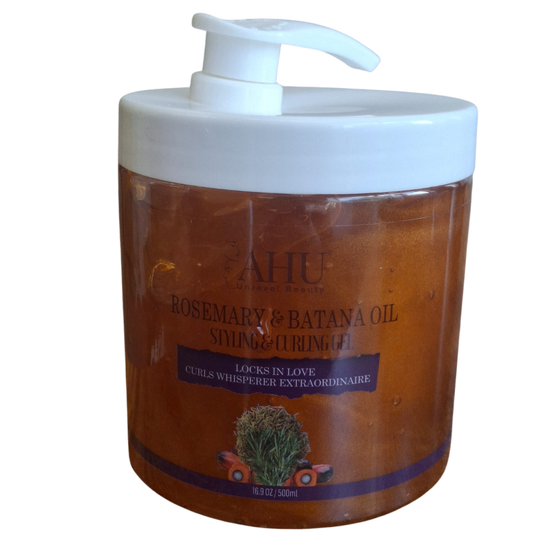 AHU Batana Oil & Rosemary Styling and Curling Gel (500ml)