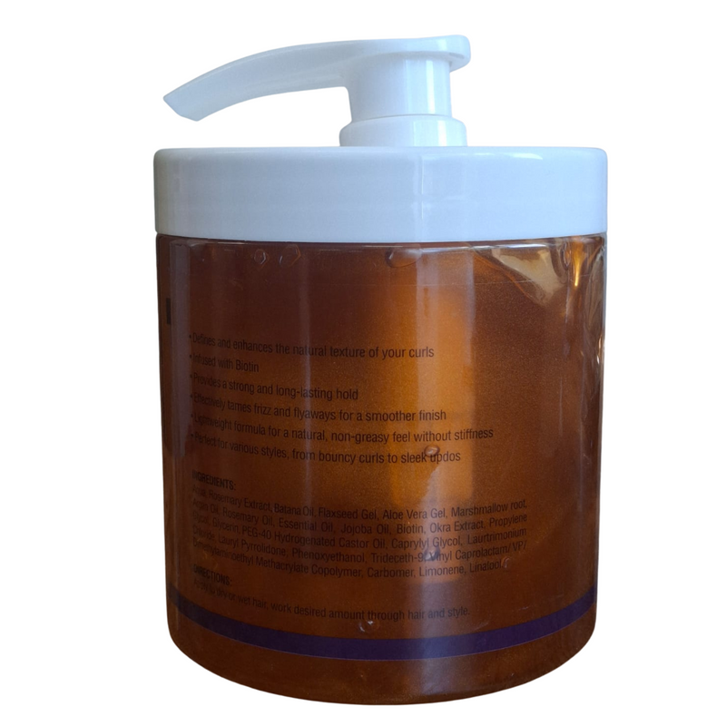 AHU Batana Oil & Rosemary Styling and Curling Gel (500ml)