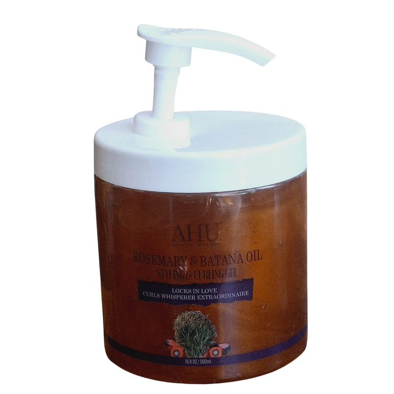 AHU Batana Oil & Rosemary Styling and Curling Gel (500ml)